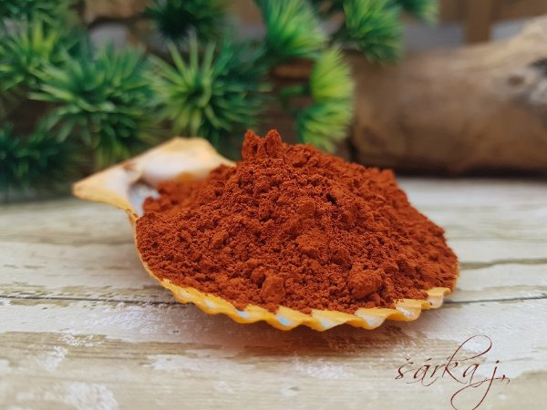 přírodní pigment do kosmetiky - oxid cihlový