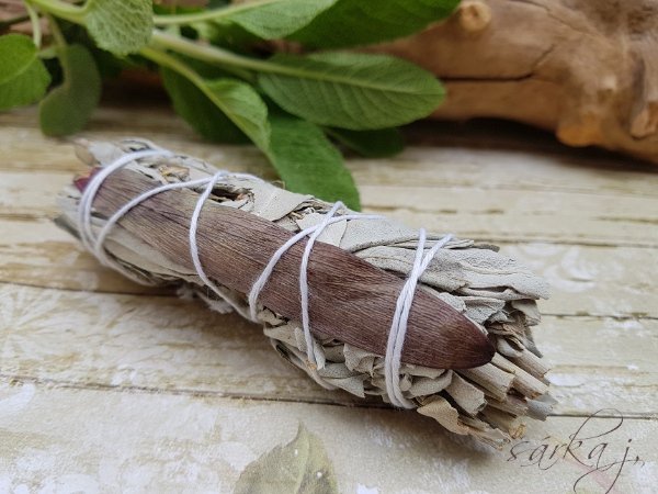 bílá šalvěj + yerba santa - vykuřovací svazeček