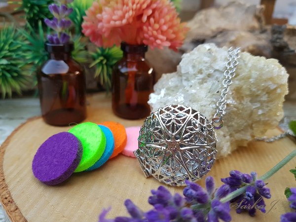 aromaterapeutický náhrdelník - stříbro