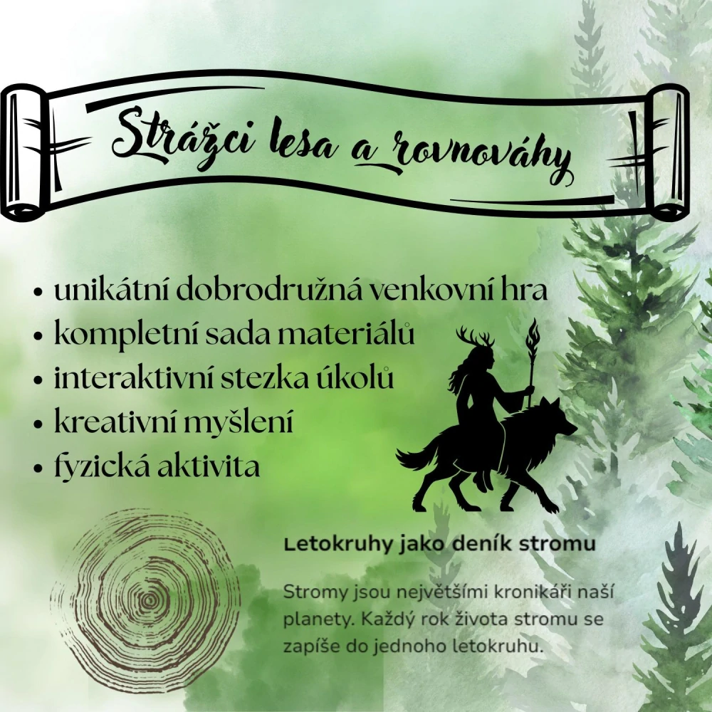 Strážci lesa a rovnováhy: dobrodružná venkovní hra (PDF materiál)