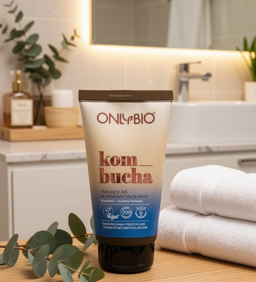 OnlyBio Kombucha Matující gel na odličování a čištění pleti