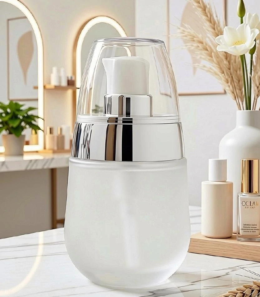 Luxusní skleněná lahvička 30 ml s pumpičkou