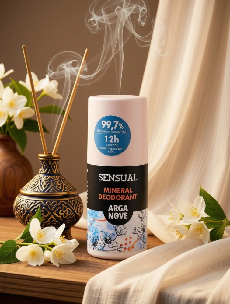 přírodní kuličkový deodorant s kamencem Sensual