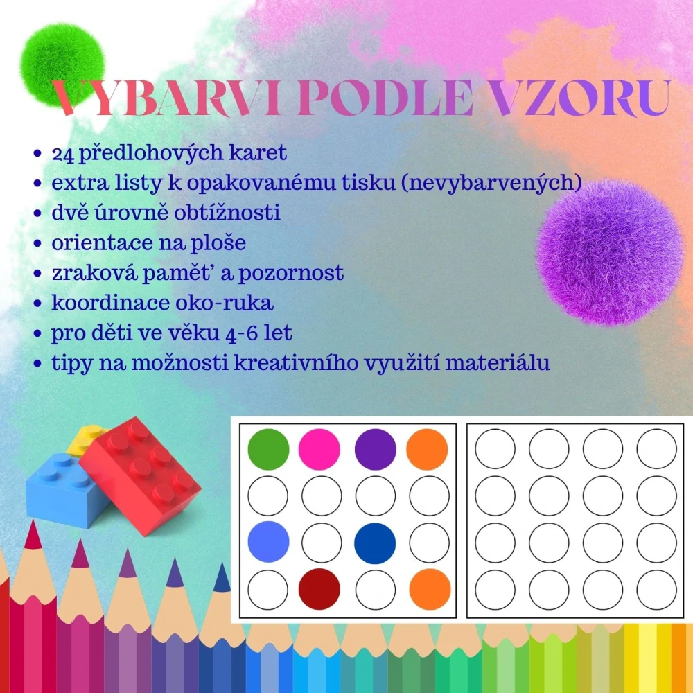 Vybarvi podle vzoru: Zraková percepce a prostorová orientace