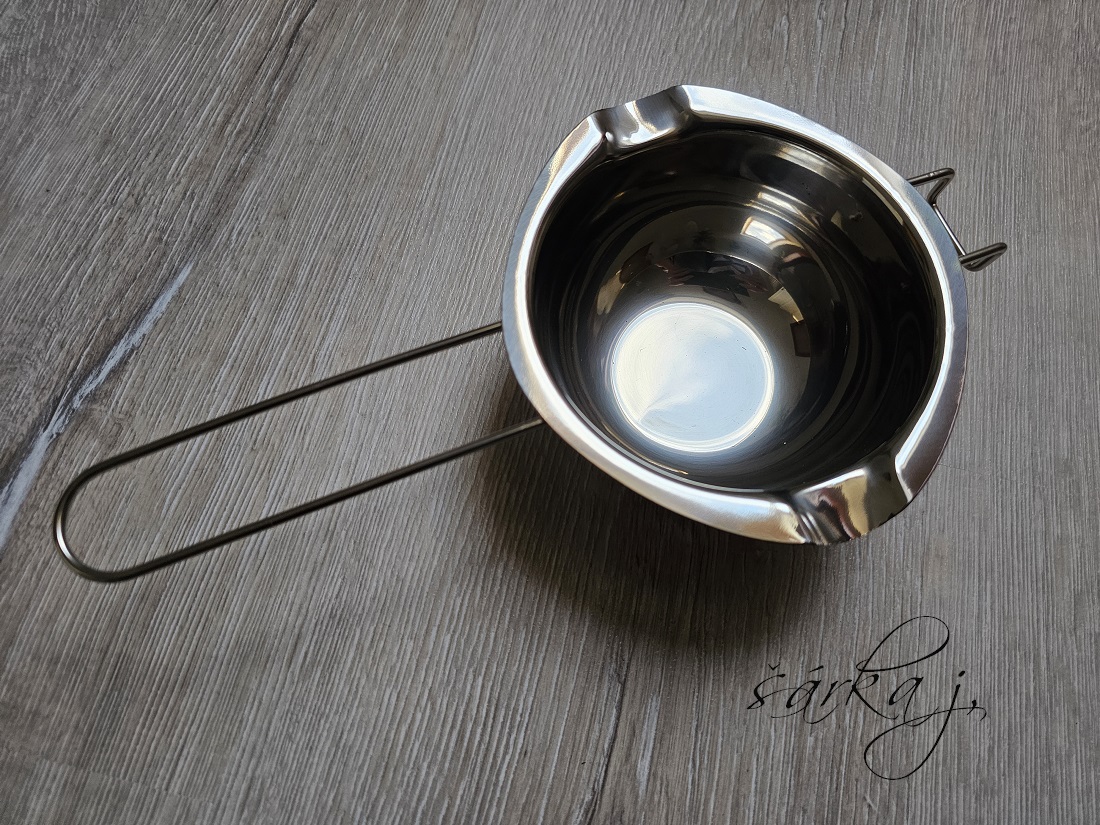 nerez nádoba na tavení vosku, mýdla