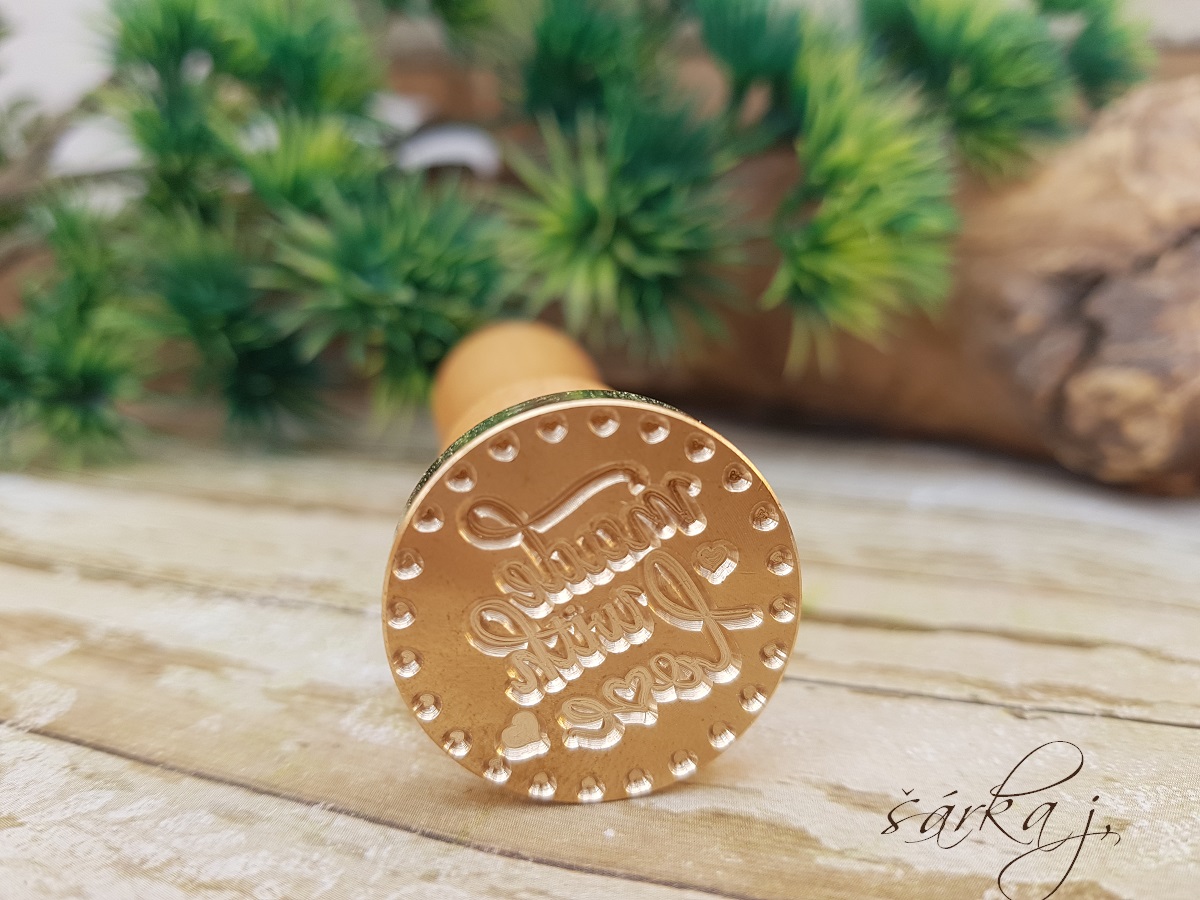 pečetní razítko Made with Love