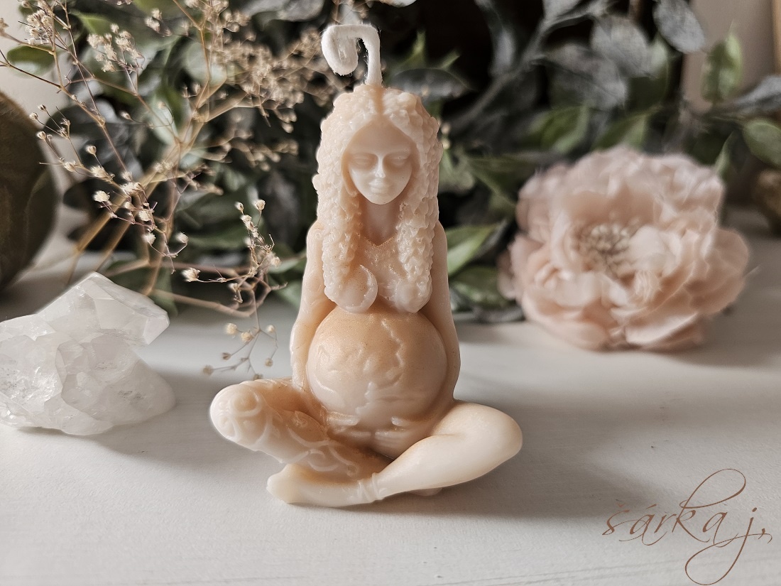 sójová svíčka Matka Země Gaia