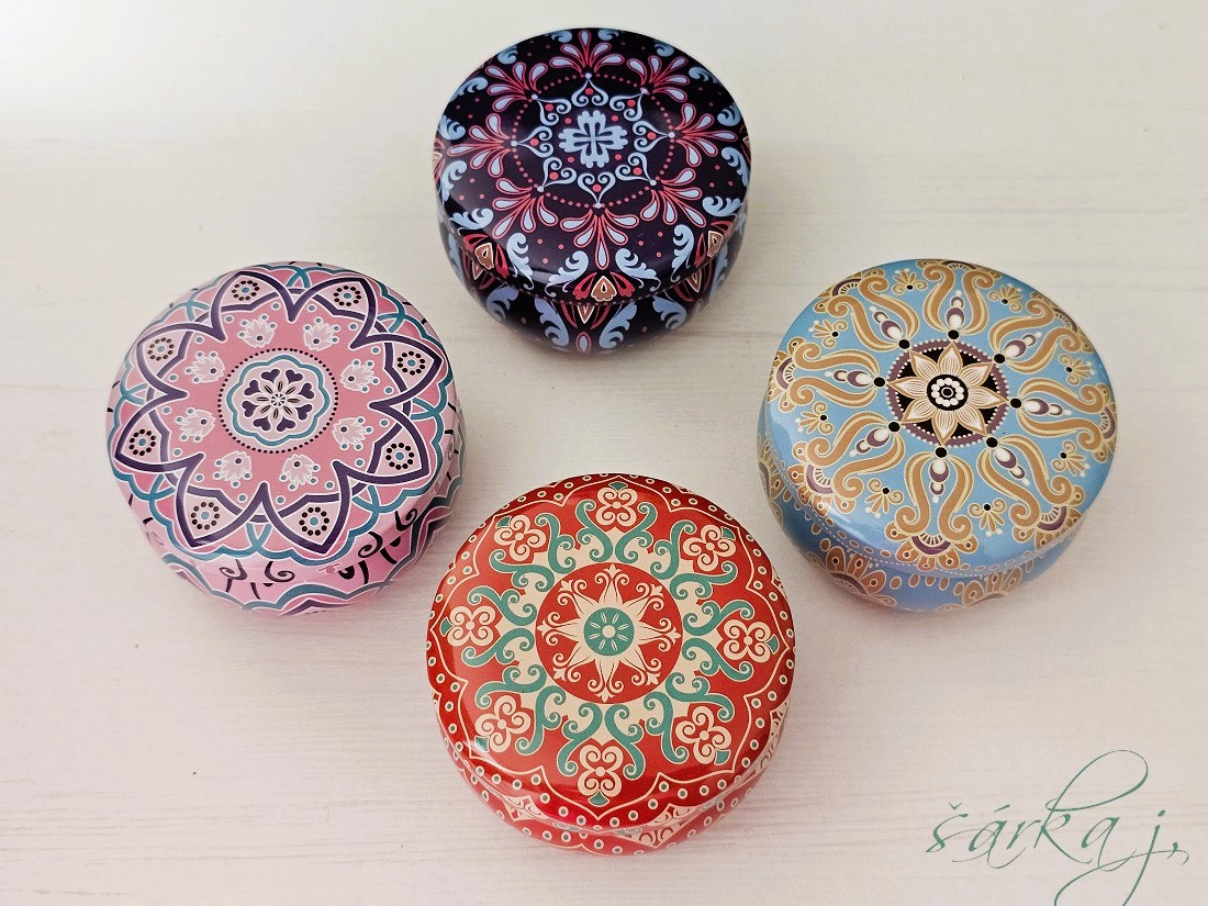plechová dóza Mandala