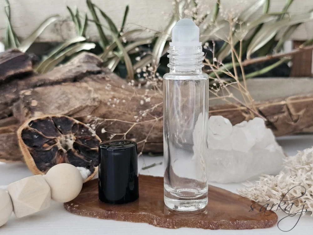 roll-on z čirého skla 10 ml