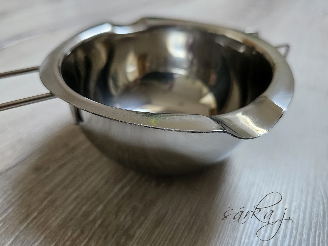 nerez nádoba na tavení vosku, mýdla