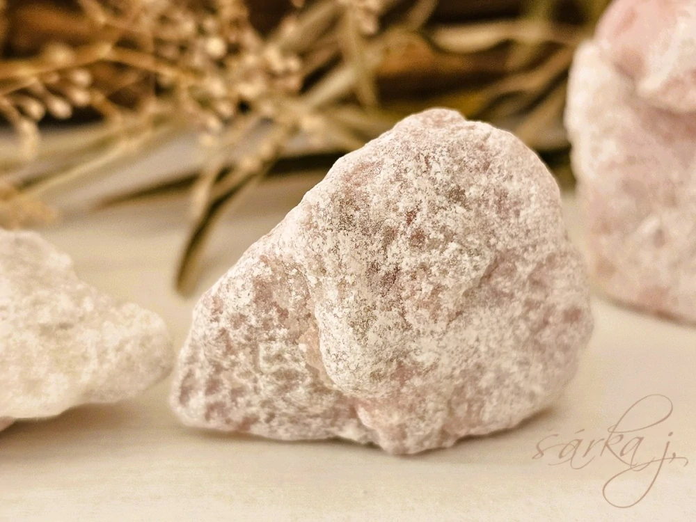 růžový opál surový