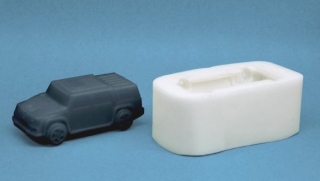 silikonová forma k odlévání mýdel - AUTO ČTYŘKOLKA