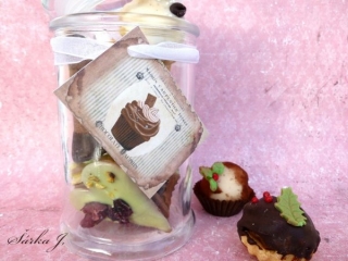 dárkové kartičky, visačky - sada Chocolat Poulain