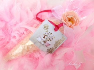dárkové kartičky, visačky - sada Tea Rose