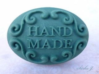 silikonová forma - ornamentální ovál hand made