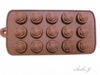 silikonová forma k odlévání - RŮŽIČKY
