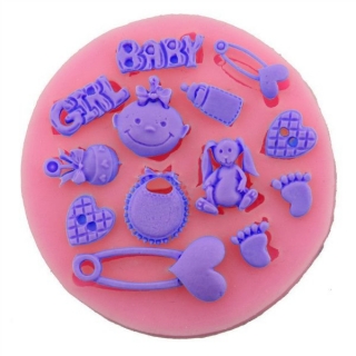 BABY GIRL - silikonová formička