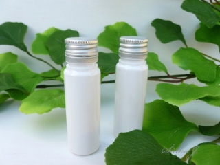 lahvička bílá + ALU stříbrný uzávěr, 15 ml