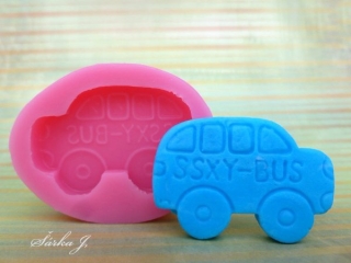 silikonová formička - autobus