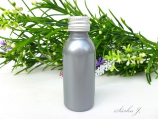 šedo-stříbrná lahvička + ALU uzávěr, 35 ml