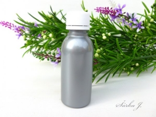 šedo-stříbrná lahvička + vysoce těsnící uzávěr, 35 ml
