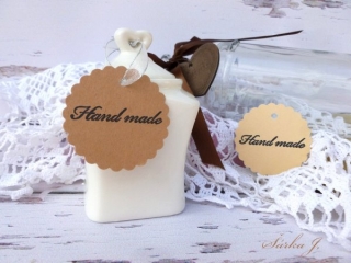 kartonové visačky - HAND MADE