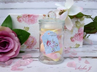 dárková visačka - ROSE AQUA