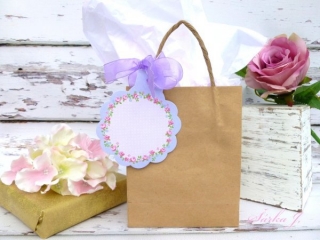 dárková visačka Flowers mix