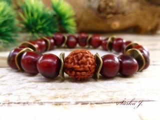 náramek se sílou přírody - Açaí, Rudraksha, orient disky