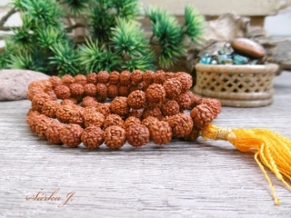 Rudraksha Mala - 108 + 1 semínek