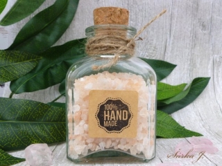 samolepící etikety - ČTVEREČEK Kraft - 100% hand made