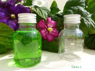 lahvička se stříbrným - hliníkovým uzávěrem, 60 ml
