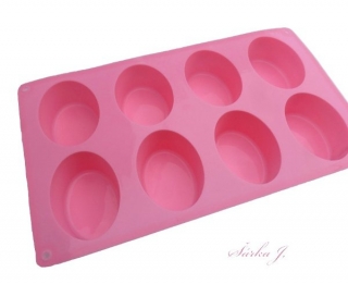 silikonová forma na odlévání - OVÁLKY