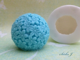silikonová forma - KVĚTINOVÁ KOULIČKA