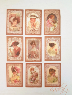 samolepky Vintage - dívky