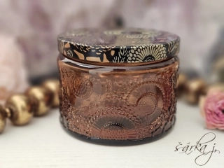 Mandala skleněná dóza