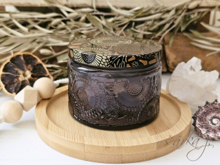 Mandala skleněná dóza Vintage tónování