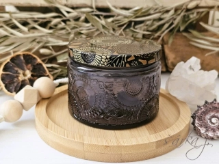 Mandala skleněná dóza Vintage tónování
