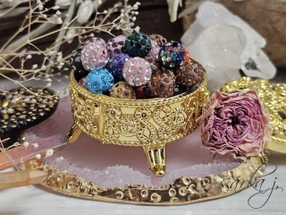 korálky shamballa barevné