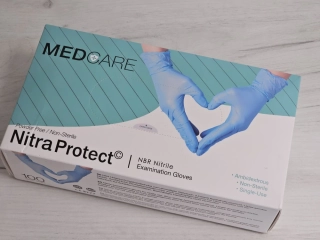 nitrilové rukavice MedCare 100 kusů