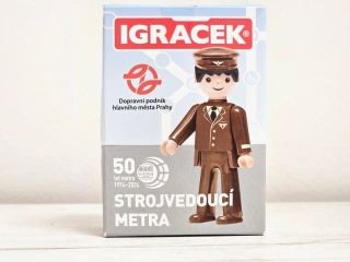 Limitovaná edice Igráček strojvedoucí metra 1974