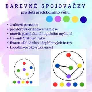 Barevné spojovačky: Zraková percepce a logické myšlení