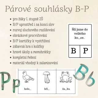 Párové souhlásky B/P