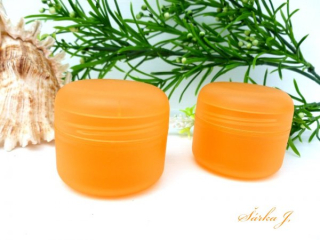 kosmetická dóza s těsnící vložkou ORANŽOVÁ, 50 ml