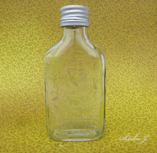 skleněná lahvička ALU uzávěr, 100 ml